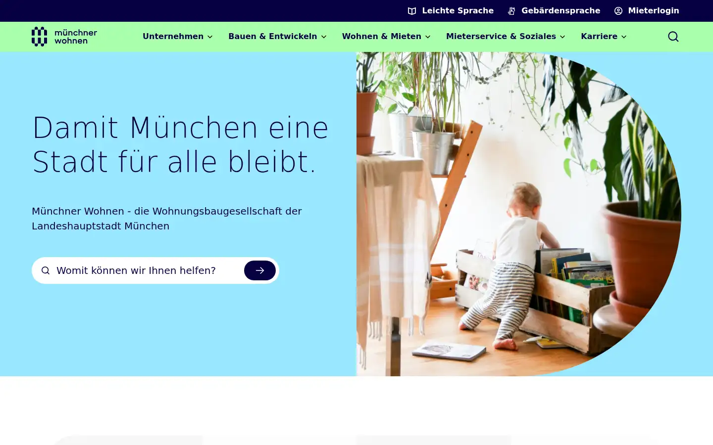 Screenshot of gewofag.de