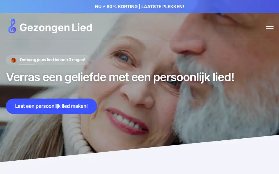 Screenshot of gezongenlied.nl