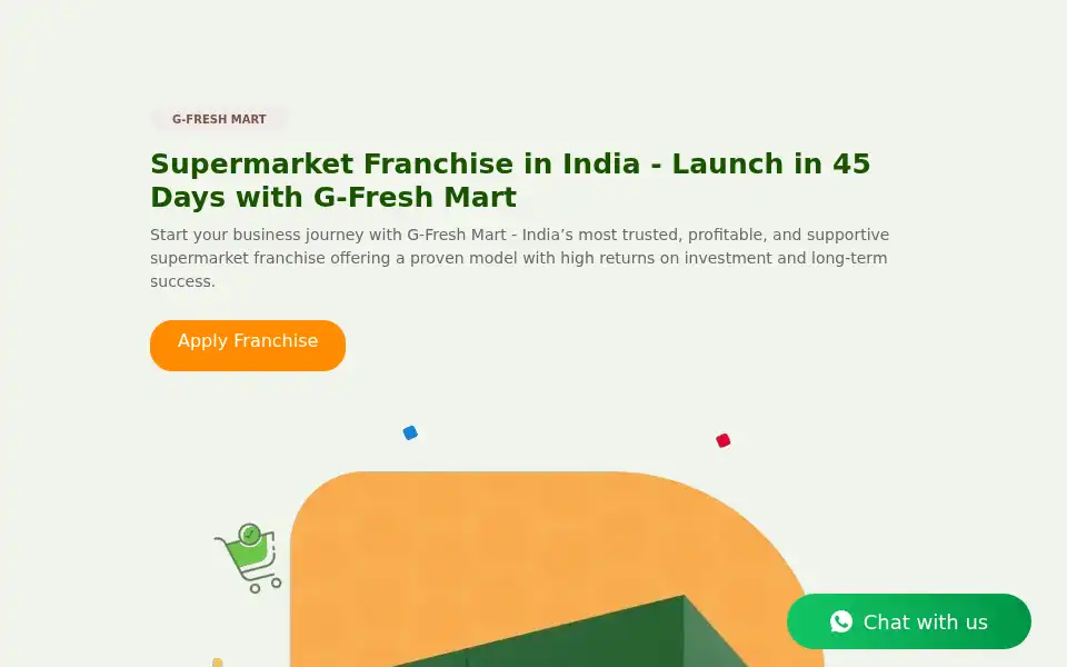 Screenshot of gfreshmart.com