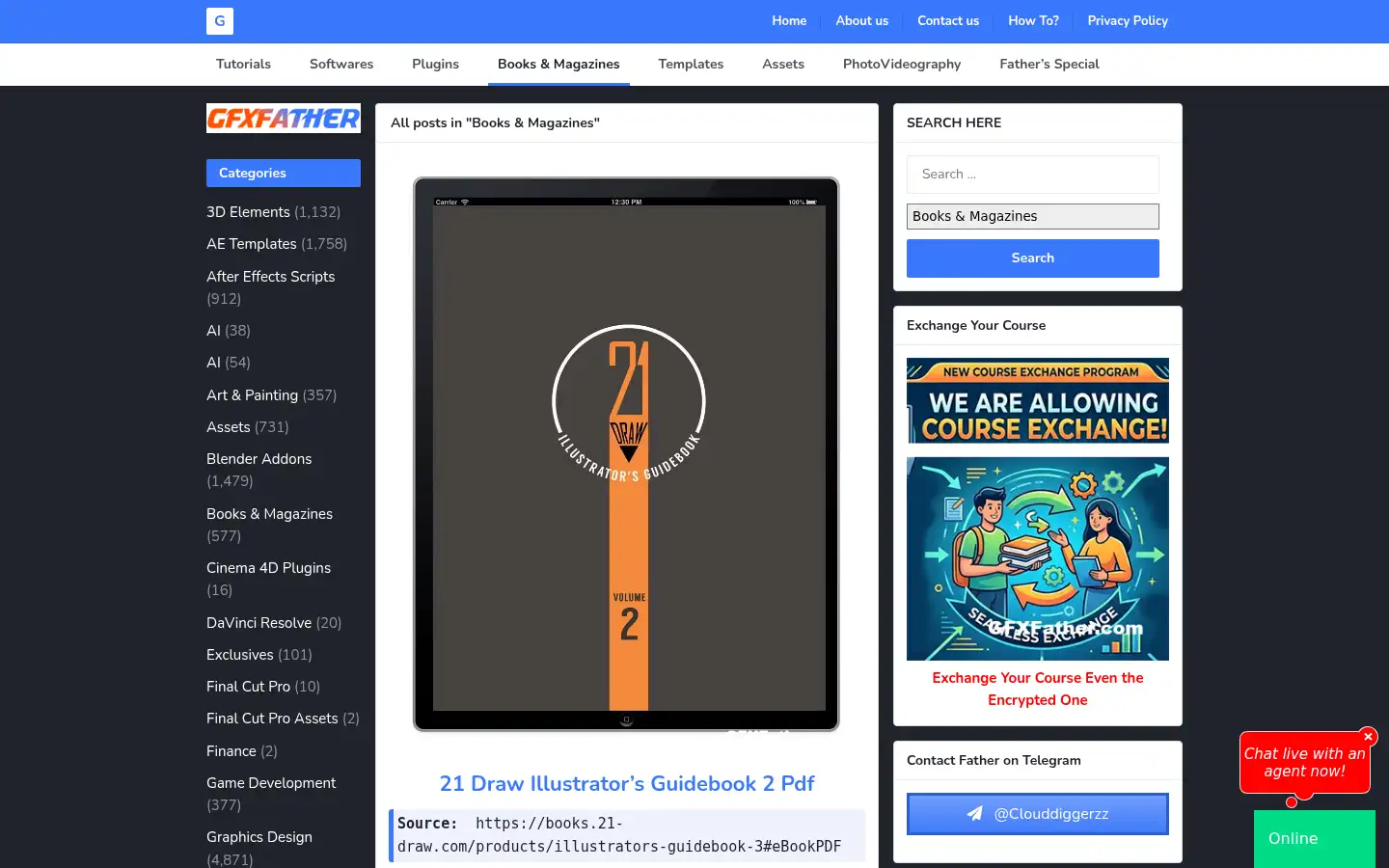 Screenshot of gfxfather.com