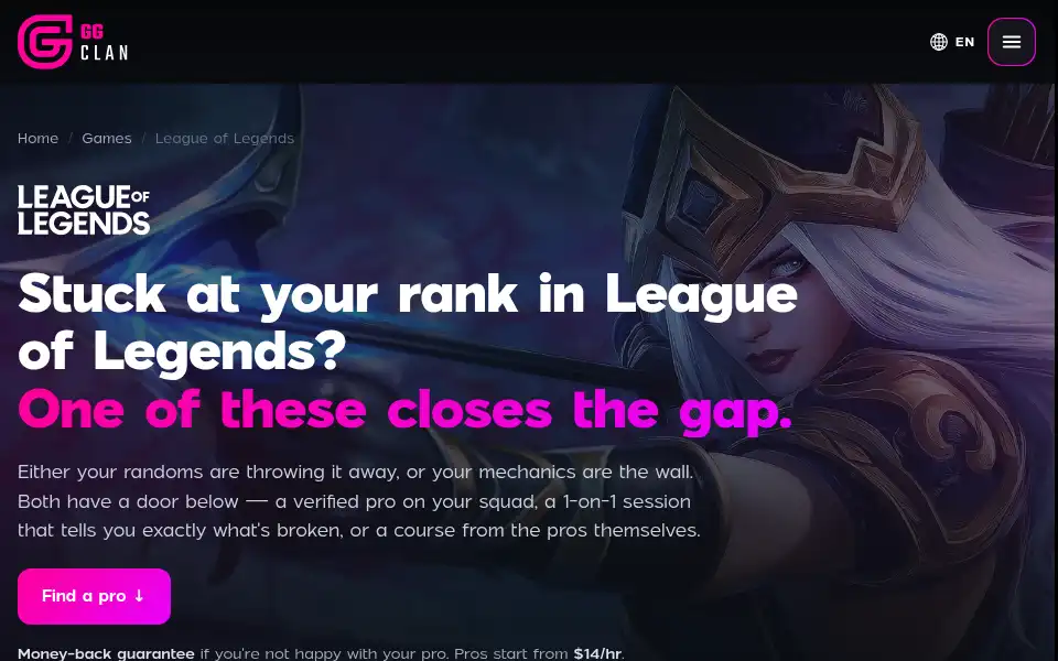 Screenshot of ggclan.com