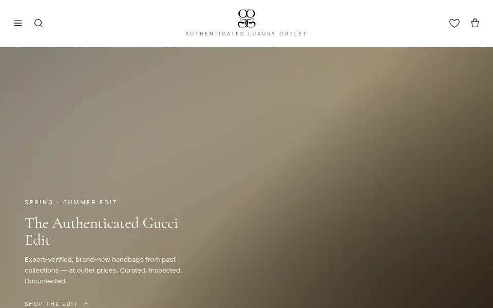 Screenshot of ggluxoutlet.com