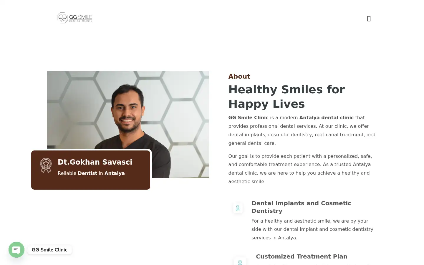 Screenshot of ggsmileclinic.com