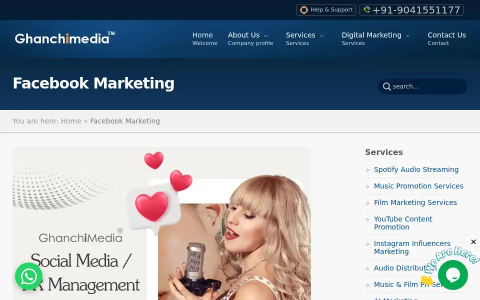 Screenshot of ghanchimedia.com