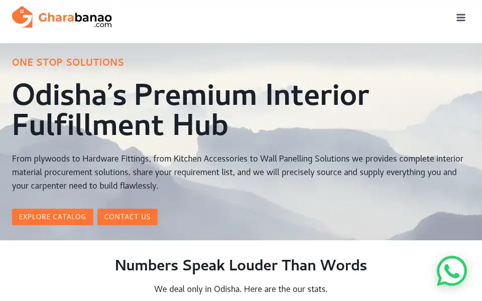Screenshot of gharabanao.com