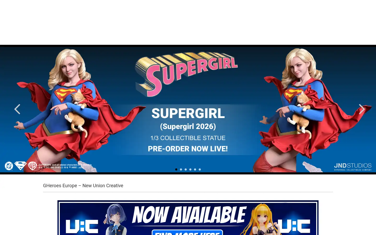 Screenshot of gheroes-europe.shop