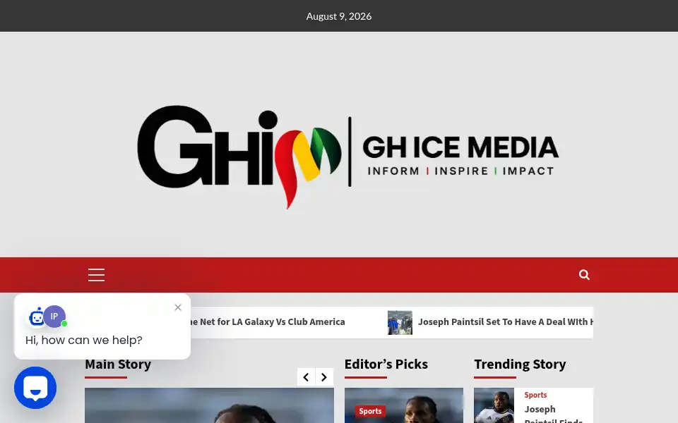 Screenshot of ghicemedia.com