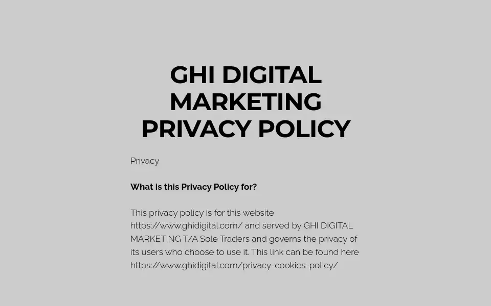 Screenshot of ghidigital.com