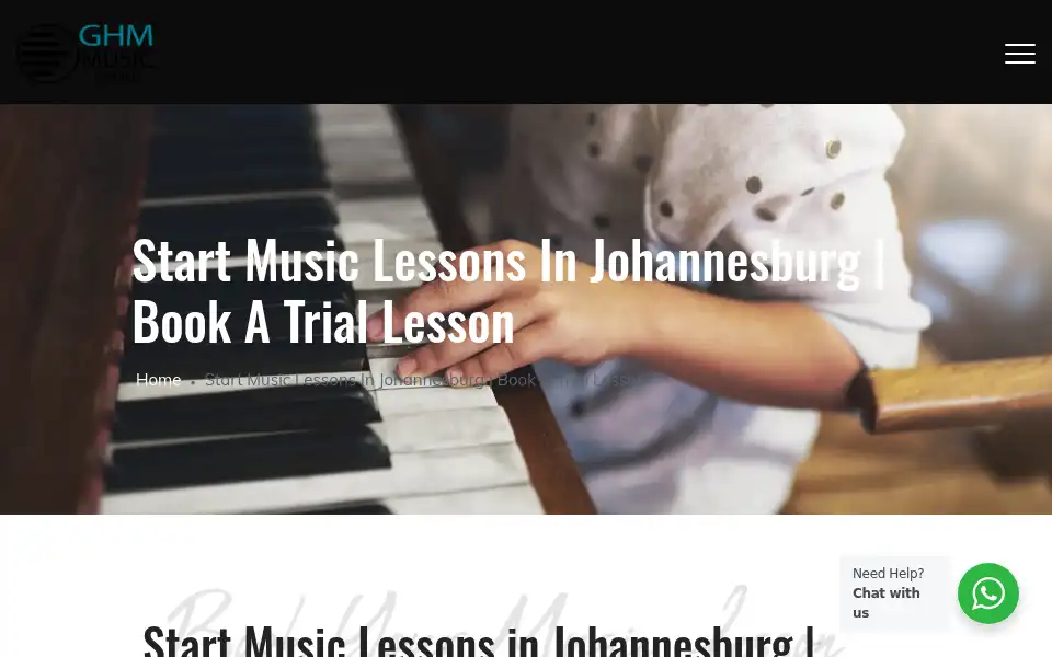 Screenshot of ghmmusic.co.za