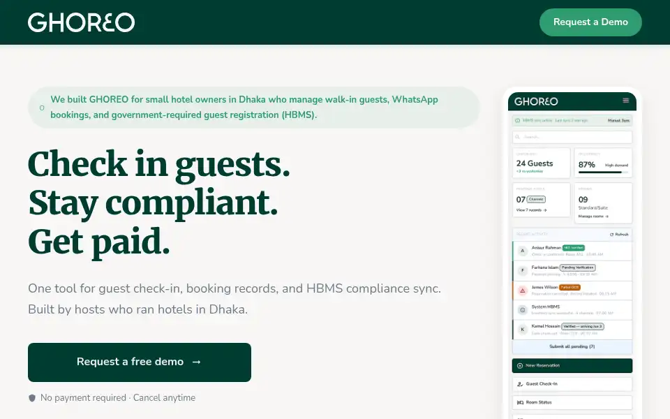 Screenshot of ghoreo.com