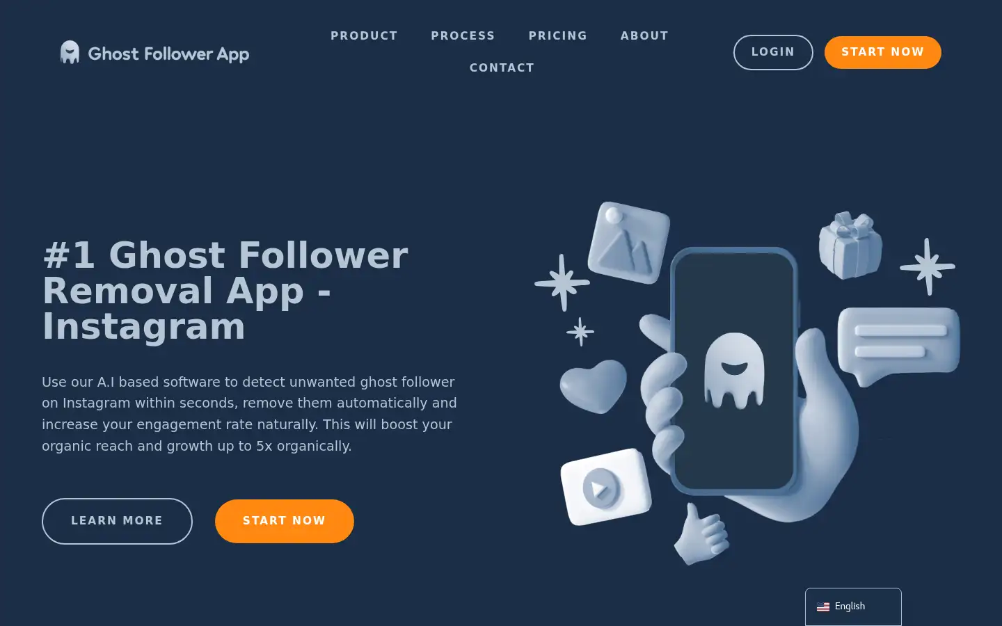 Screenshot of ghostfollower.app