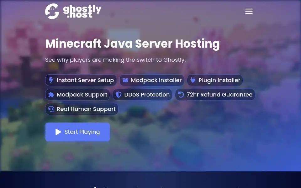 Screenshot of ghostly.host