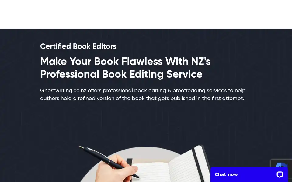 Screenshot of ghostwriting.co.nz