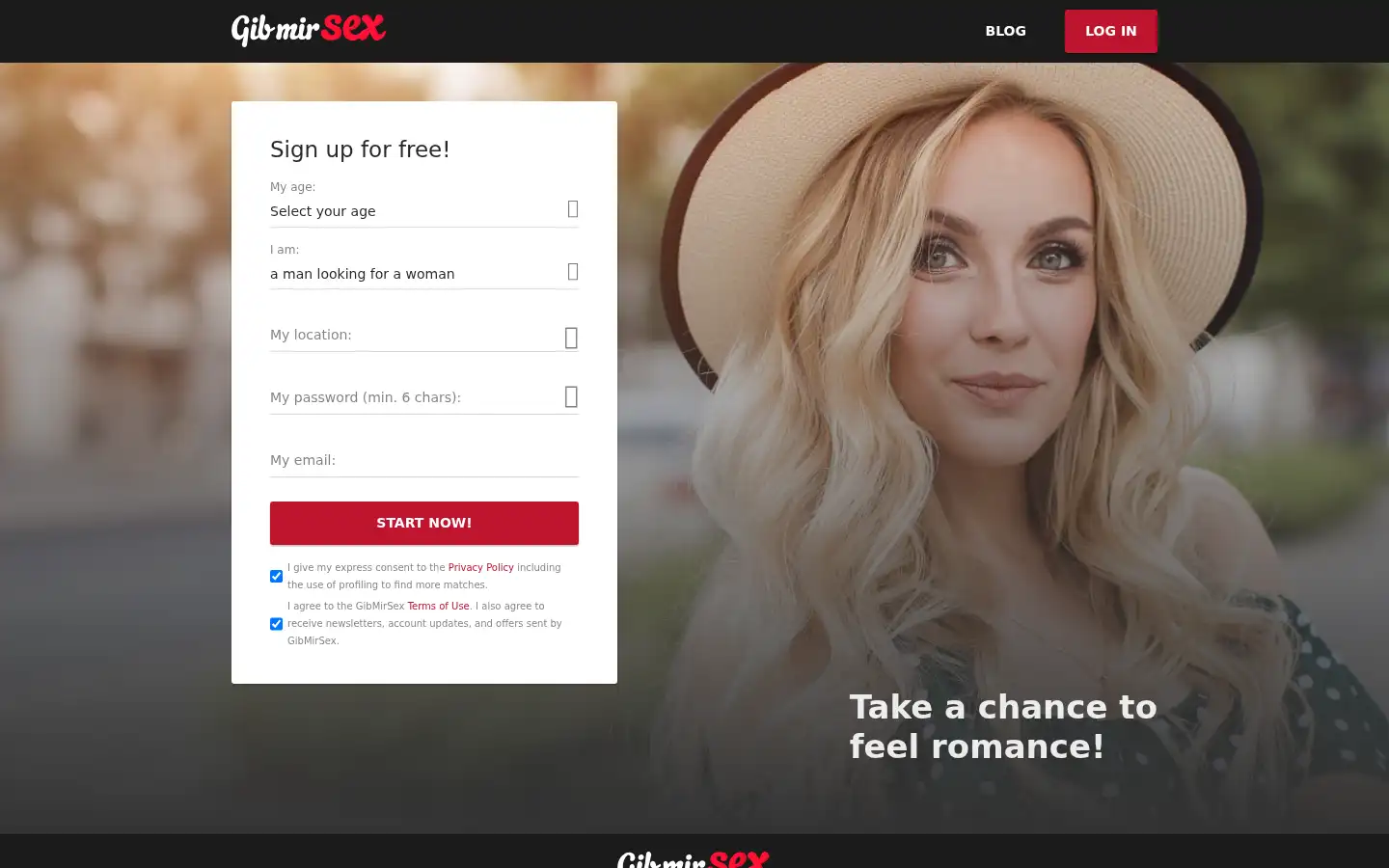 Screenshot of gibmirsex.com