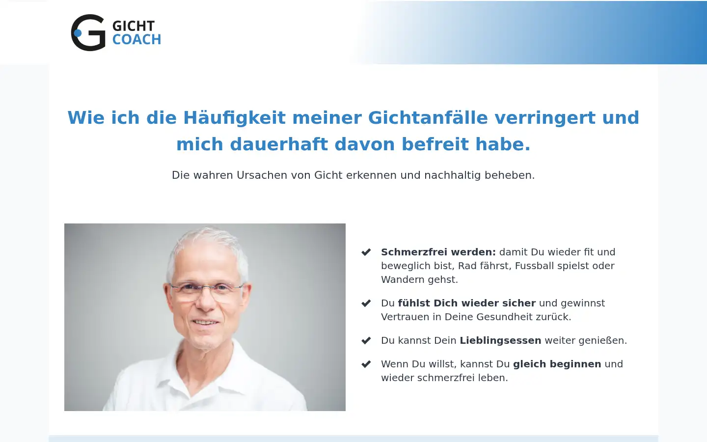 Screenshot of gicht-coach.de
