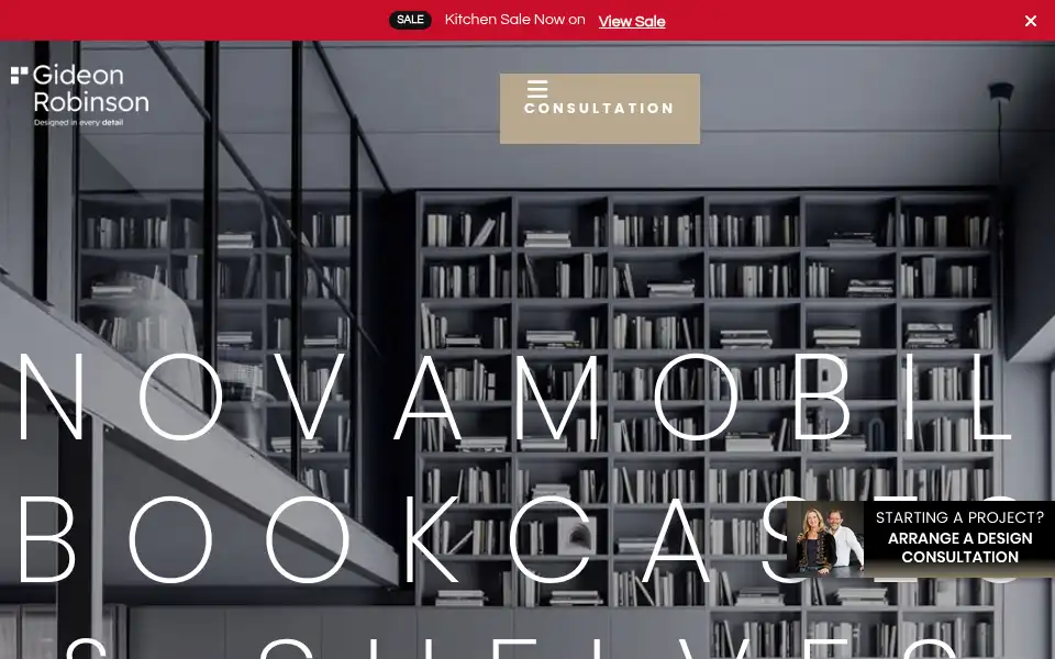 Screenshot of gideonrobinson.com
