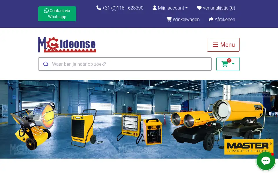 Screenshot of gideonse.nl