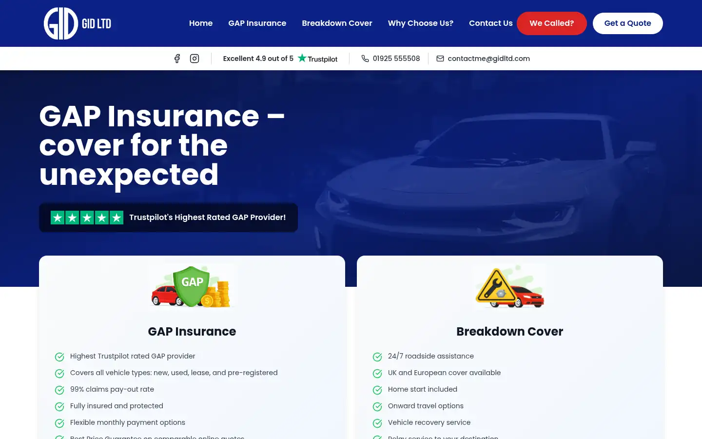 Screenshot of gidltd.com