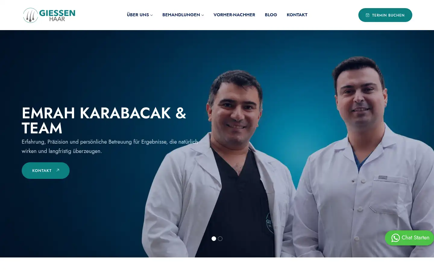 Screenshot of giessenclinic.de