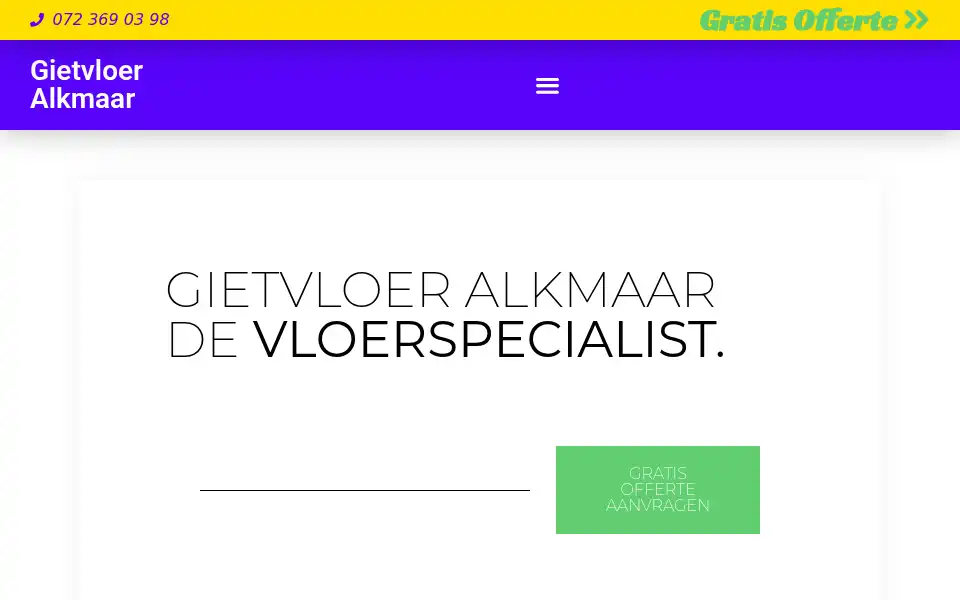 Screenshot of gietvloeralkmaar.com