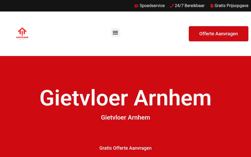 Screenshot of gietvloerarnhem.com