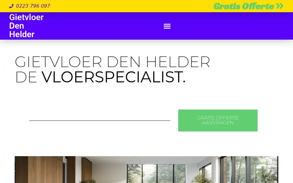 Screenshot of gietvloerdenhelder.com