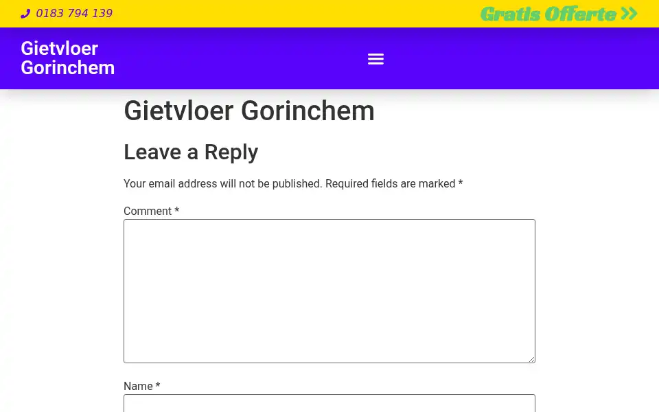 Screenshot of gietvloergorinchem.com