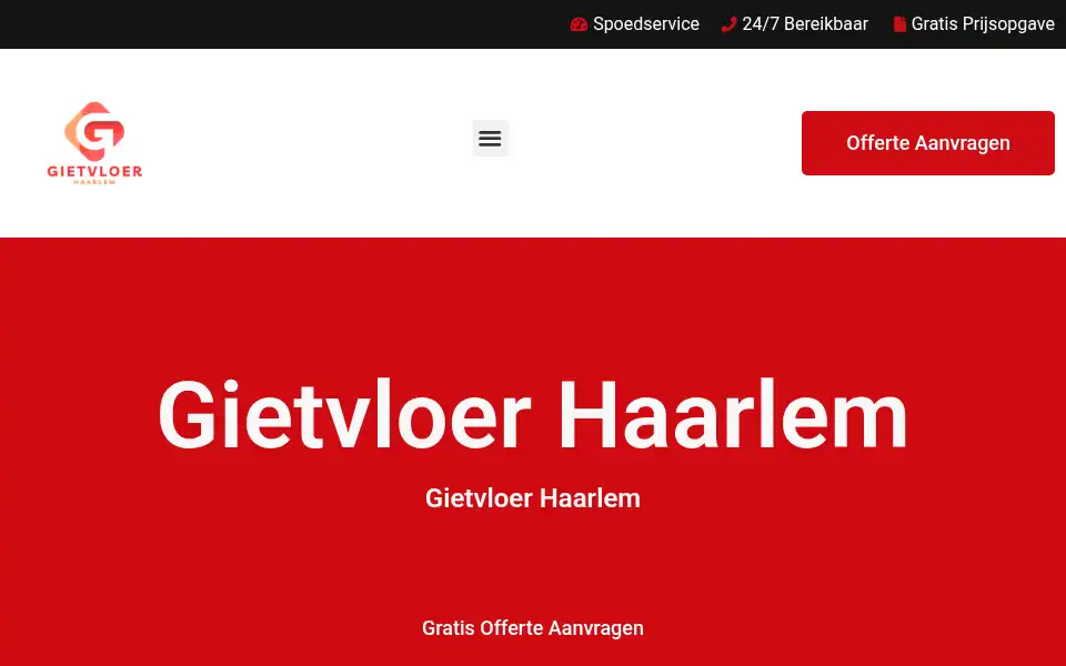 Screenshot of gietvloerhaarlem.com