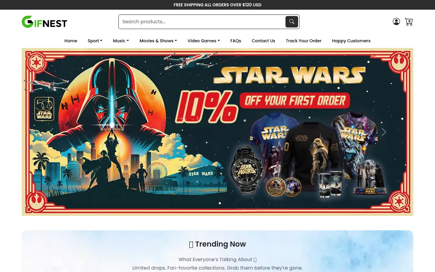 Screenshot of gifnestbuys.com