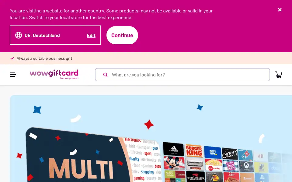 Screenshot of gift-card.com