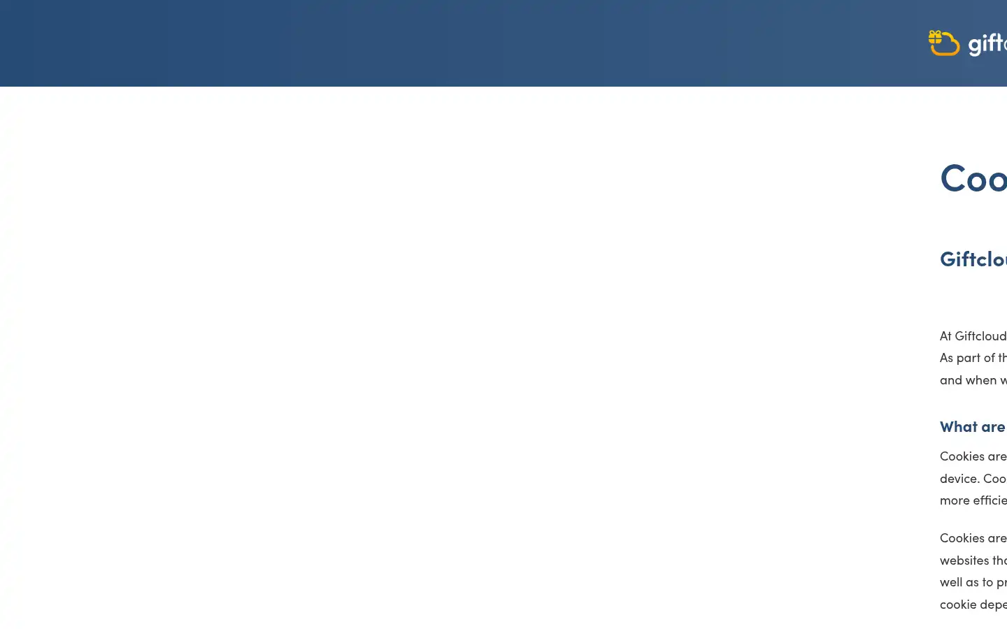 Screenshot of giftcloud.com