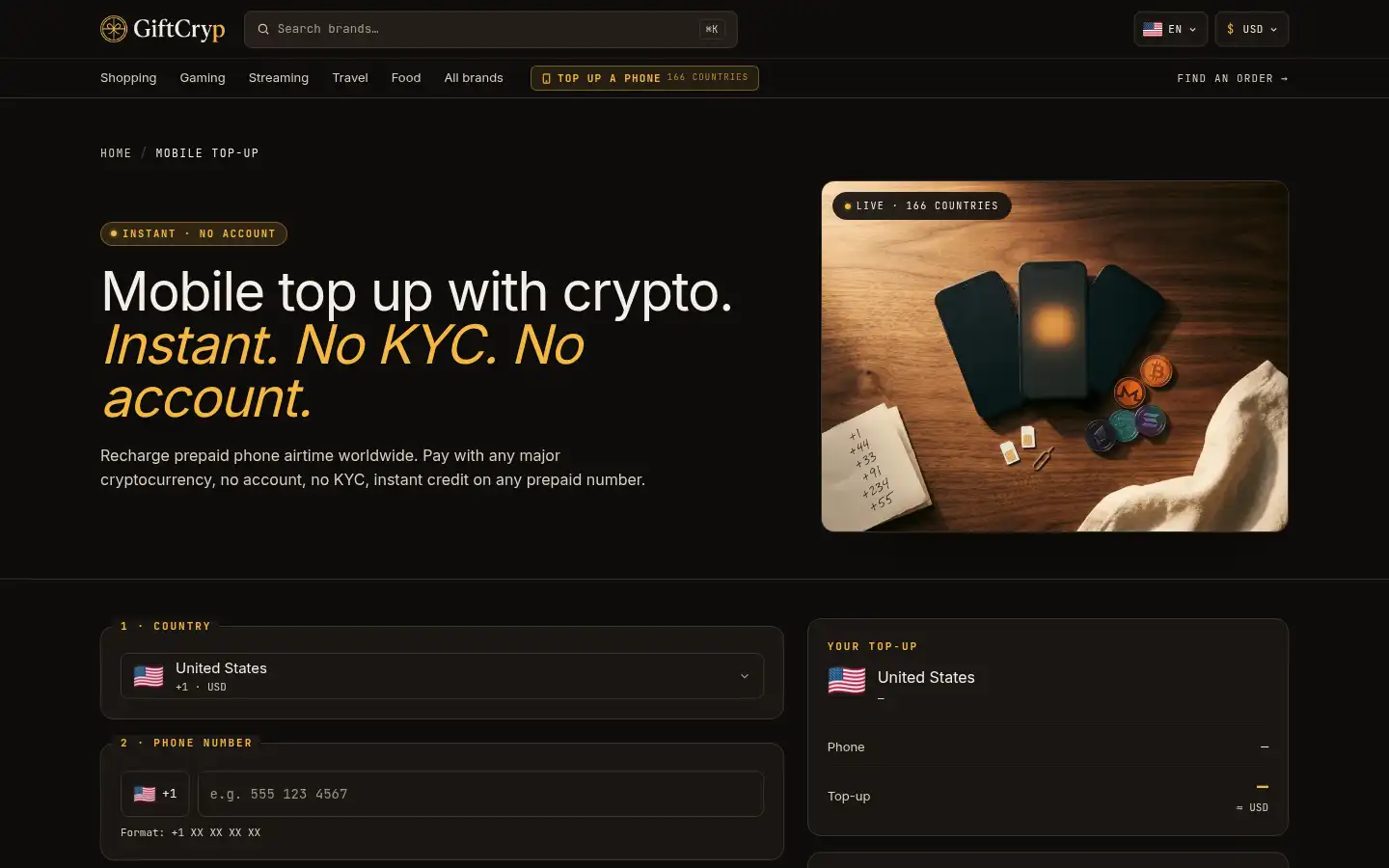 Screenshot of giftcryp.com