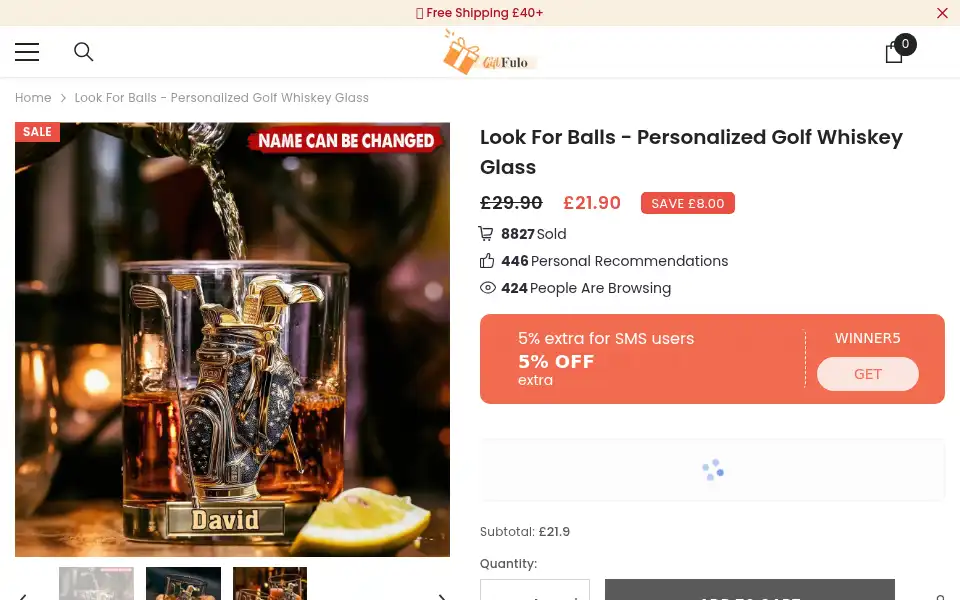 Screenshot of giftfulo.com