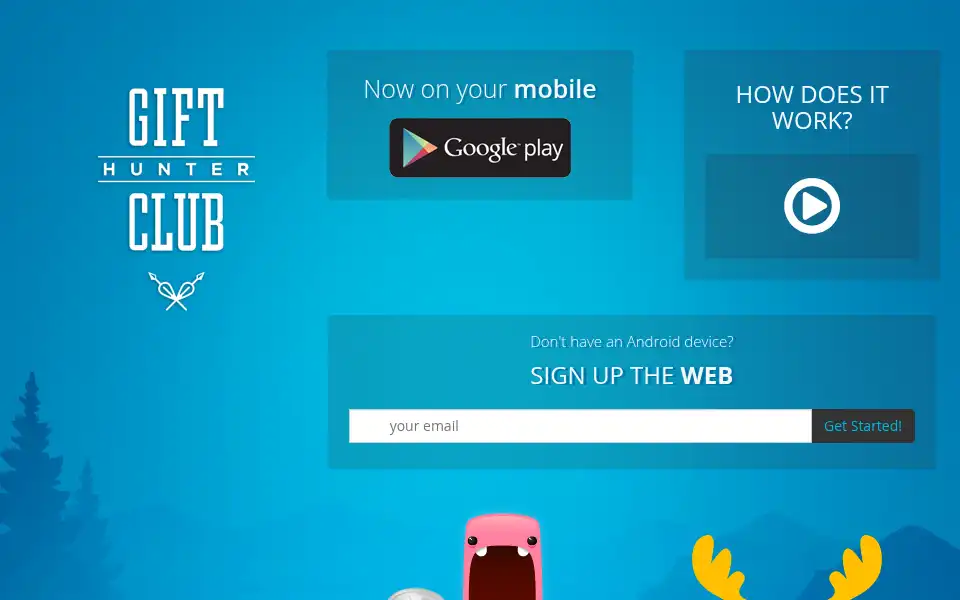 Screenshot of gifthunterclub.info
