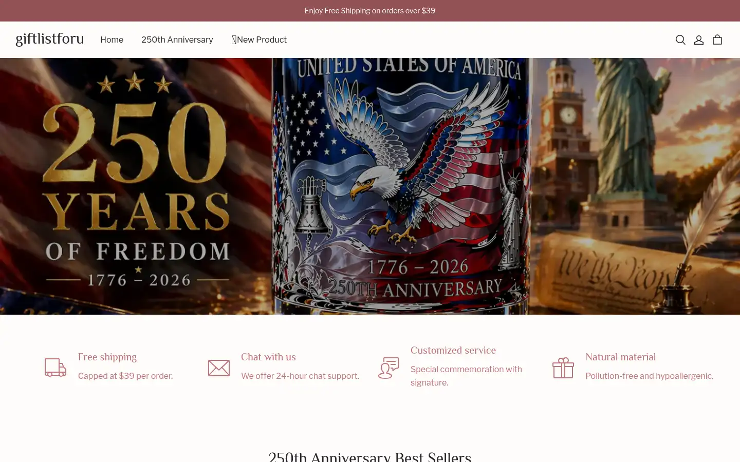 Screenshot of giftlistforu.com