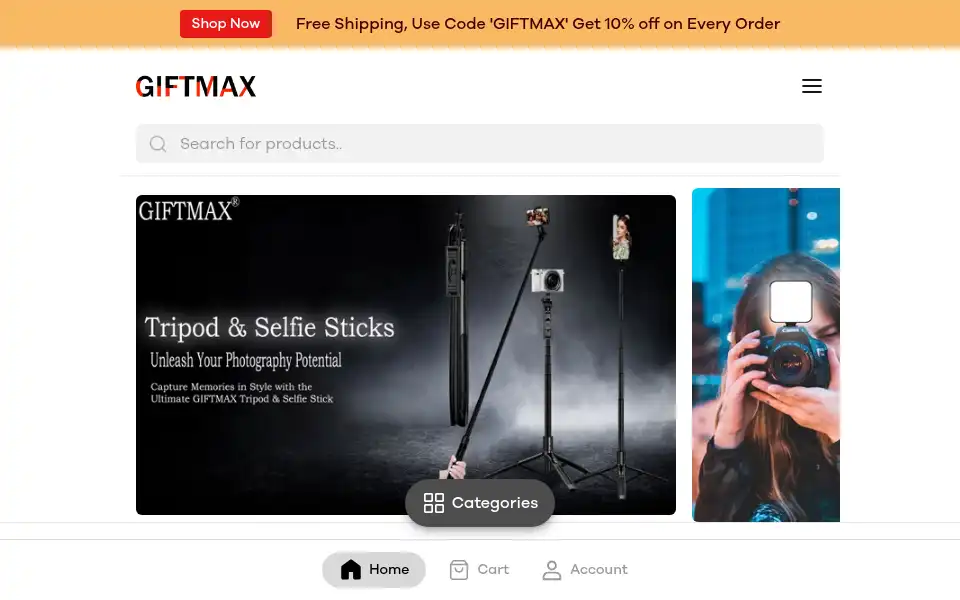 Screenshot of giftmax.in
