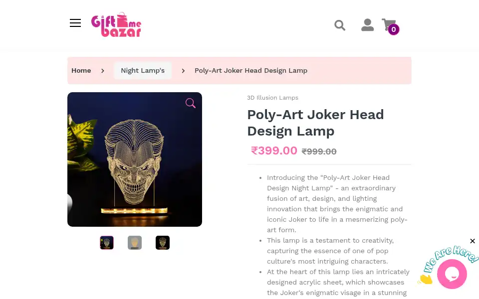 Screenshot of giftmebazar.com