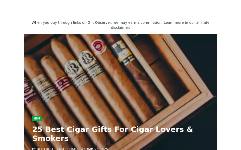 Screenshot of giftobserver.com