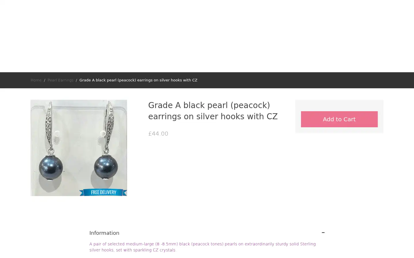 Screenshot of giftpearls.co.uk