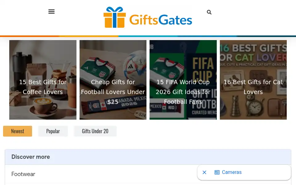 Screenshot of giftsgates.com