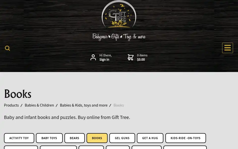 Screenshot of gifttree.co.nz