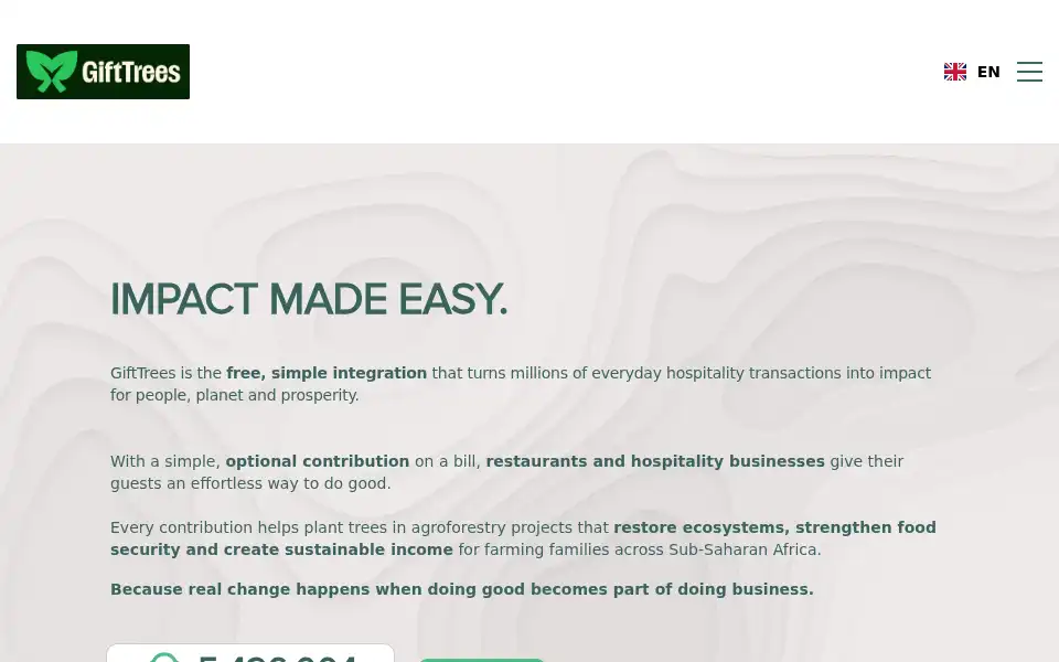 Screenshot of gifttrees.com