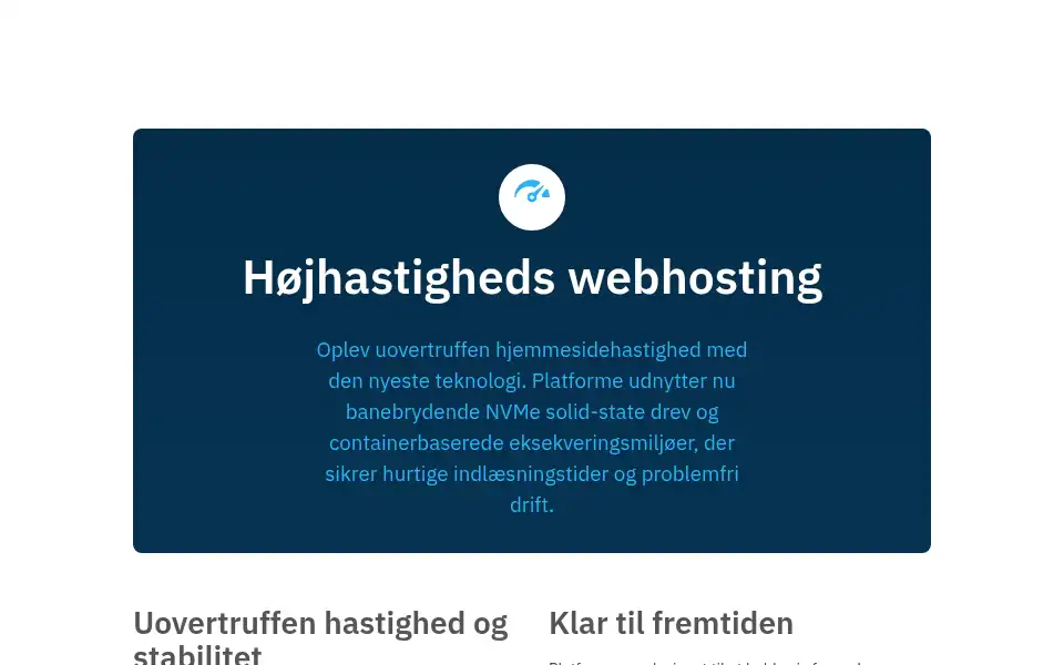 Screenshot of gigahost.dk
