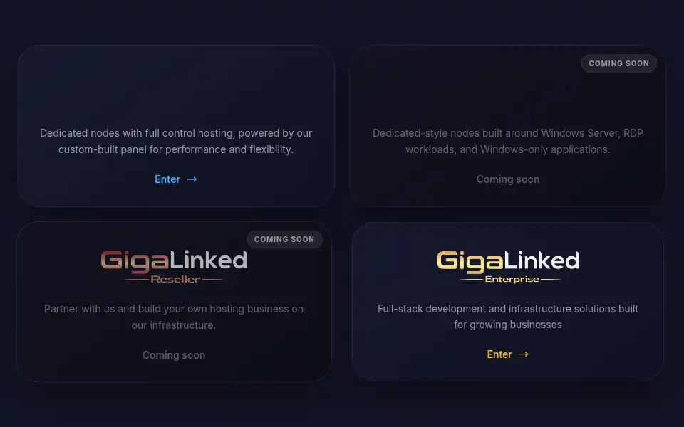 Screenshot of gigalinked.com