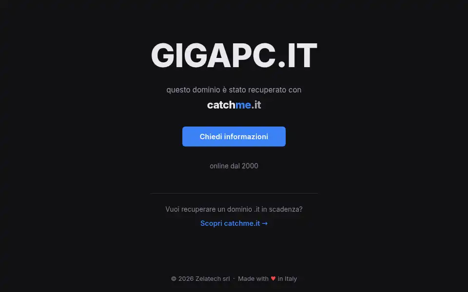 Screenshot of gigapc.it