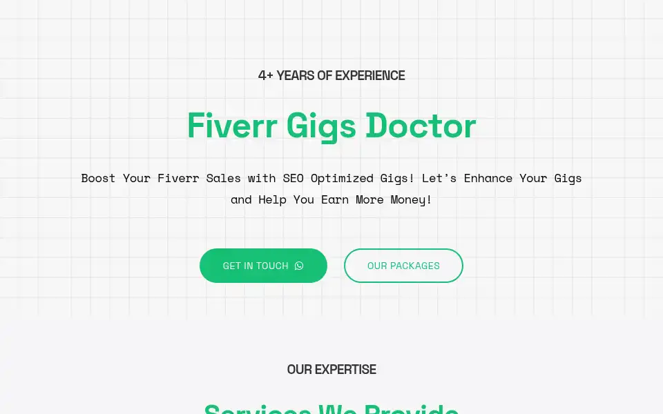 Screenshot of gigsdoctor.com
