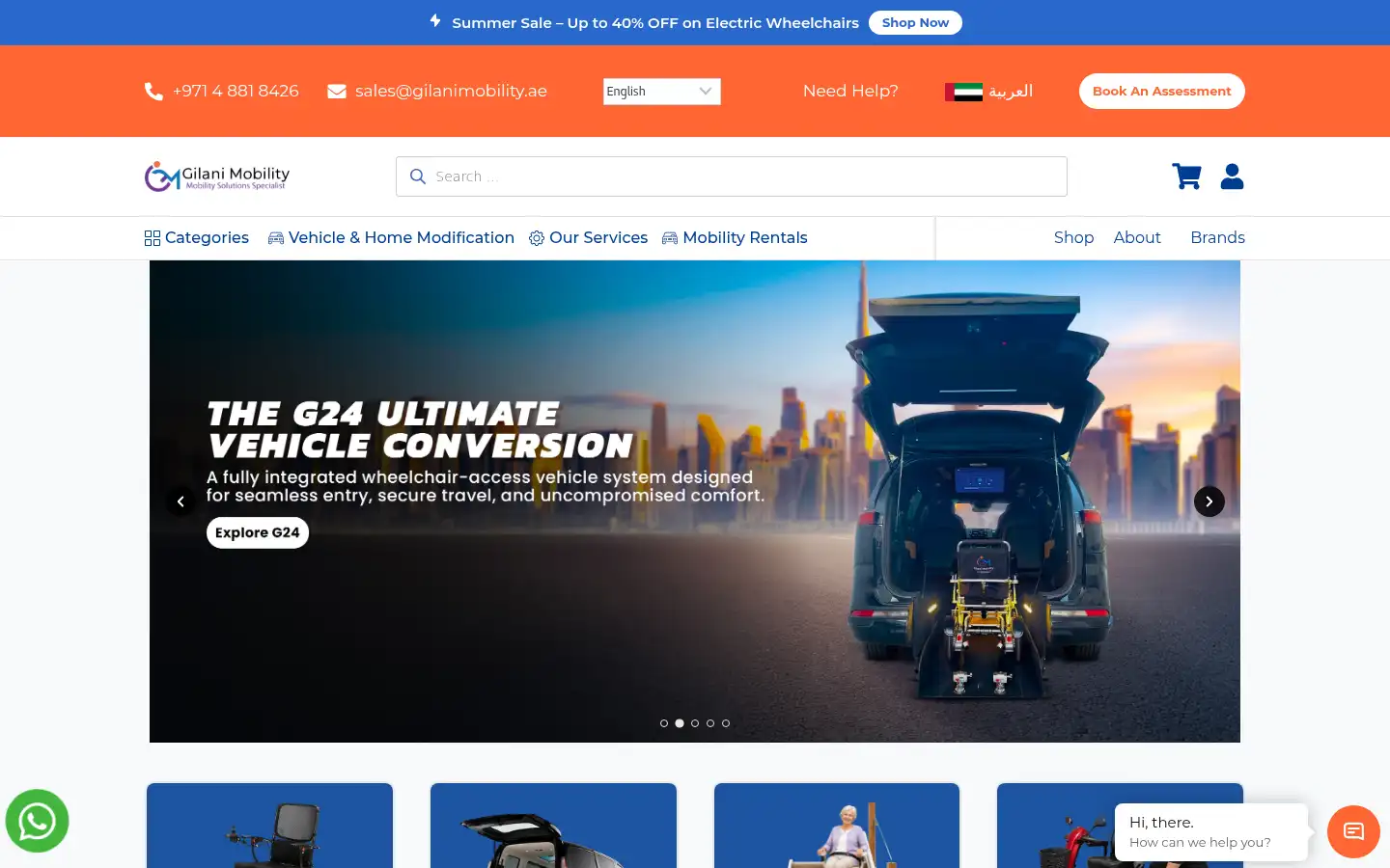 Screenshot of gilanimobility.ae