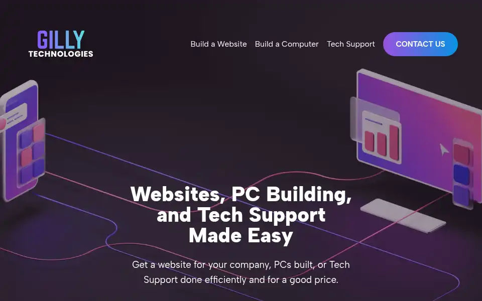 Screenshot of gilly.technology