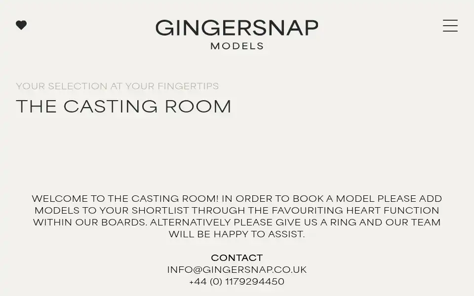 Screenshot of gingersnap.co.uk