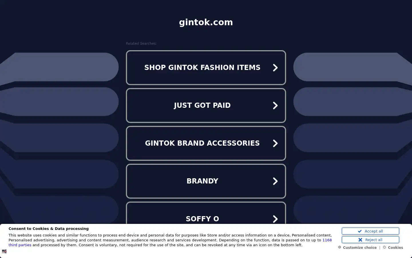 Screenshot of gintok.com